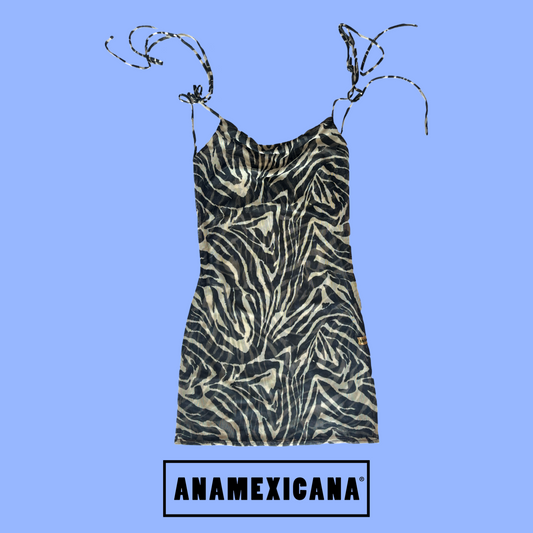 Vestido Flor Zebra