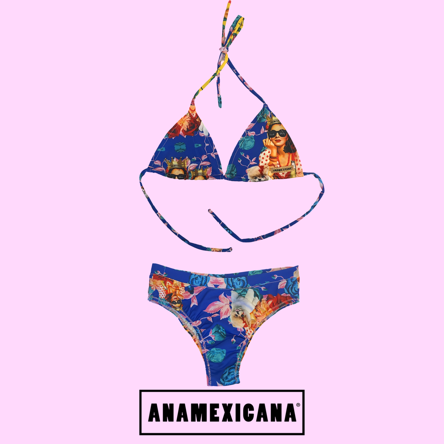 Bikini Set Original Print Anitas Blue